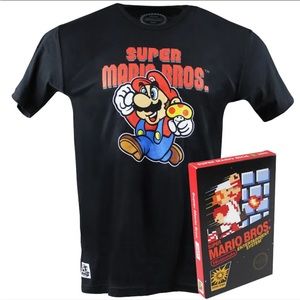 Official Limited Edition Nintendo Super Mario Bros T-Shirt  35th Anniversary Lrg